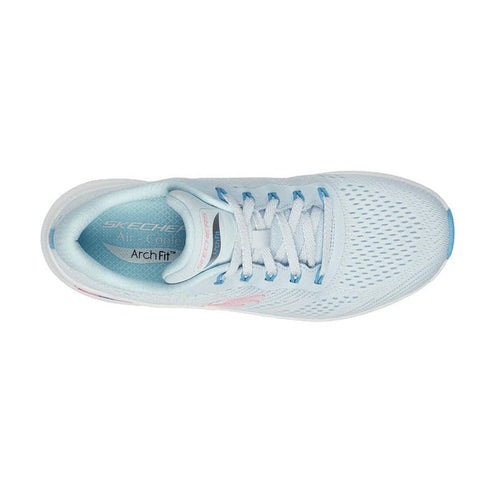 Skechers Arch Fit Lace Up Big League  Light Blue